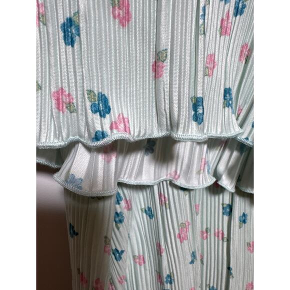 Brand New Roudelain Women's Size Medium Blue Petal 2 Piece Pajama Set Sleepwear - Picture 11 of 11